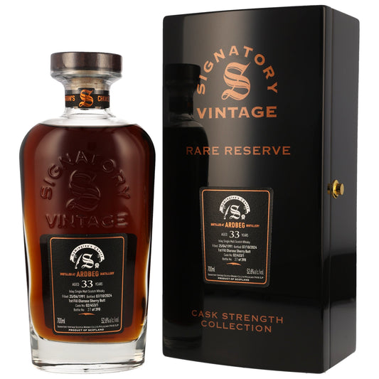 Ardbeg 33 Jahre 1991/2024 - Signatory Vintage - Rare Reserve