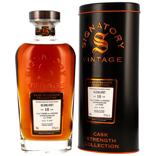 Glenlivet 18 Jahre 2006/2025 - Signatory Vintage #901028