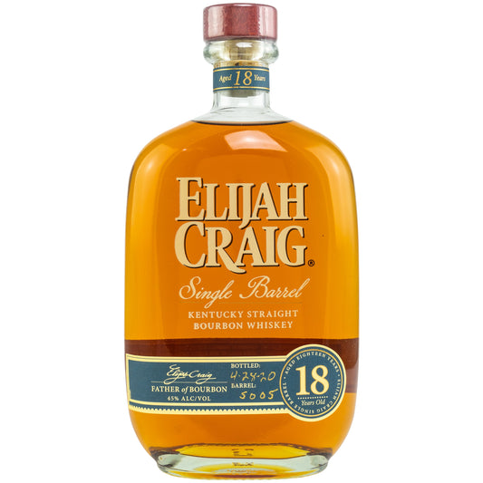 Elijah Craig 18 Jahre - Single Barrel #5005