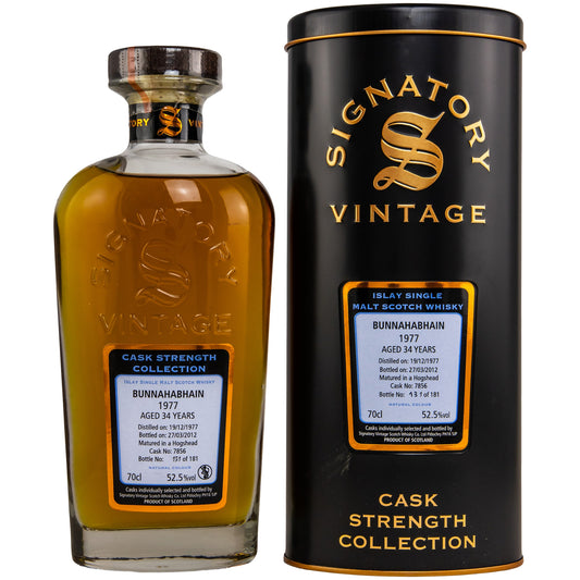 Bunnahabhain 34 Jahre 1977/2012 - Signatory Vintage - Single Cask #7856