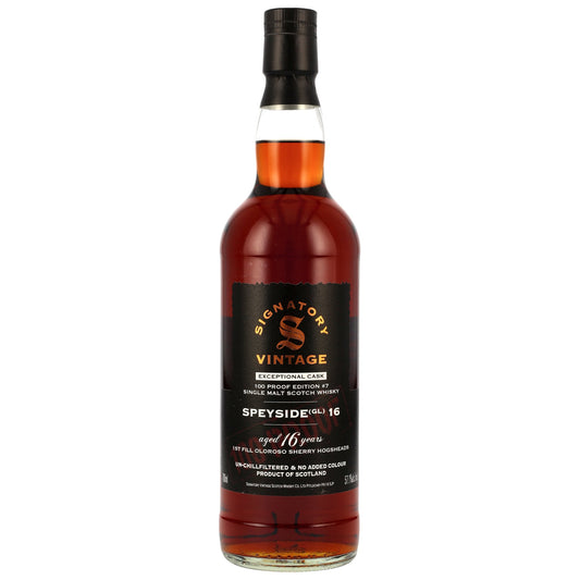 Speyside (GL) 16 Jahre - Signatory Vintage - 100 Proof - Exceptional Cask #8