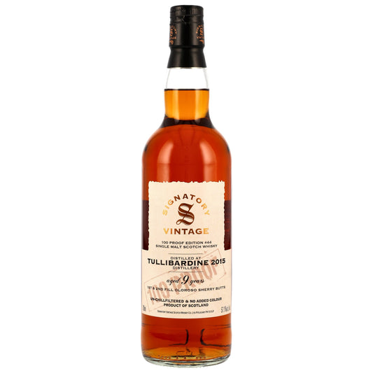 Tullibardine 9 Jahre 2015/2025 - Signatory Vintage - 100 Proof #44