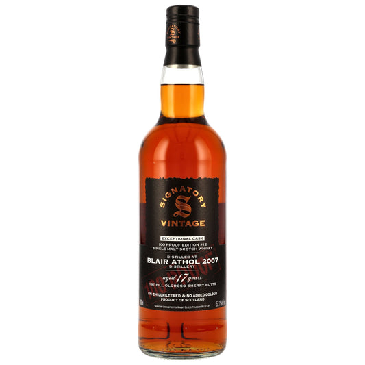 Blair Athol 17 Jahre - Signatory Vintage - 100 Proof - Exceptional Cask #12