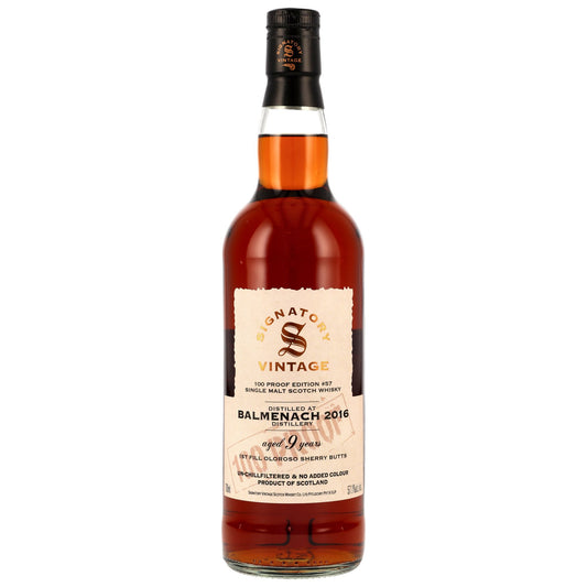 Balmenach 9 Jahre 2016/2025 - Signatory Vintage - 100 Proof #57