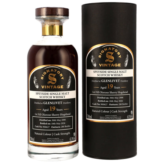 Glenlivet 19 Jahre 2006/2026 - Signatory Vintage - Decanter Collection