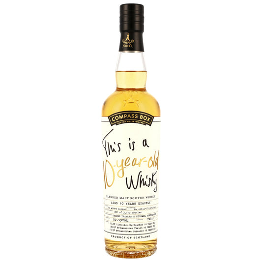 This is a Whisky 10y old Whisky - Compass Box 2026