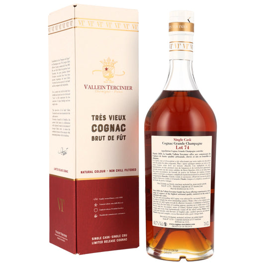 Vallein Tercinier Lot 74 - Très Vieux Cognac - Grande Champagne