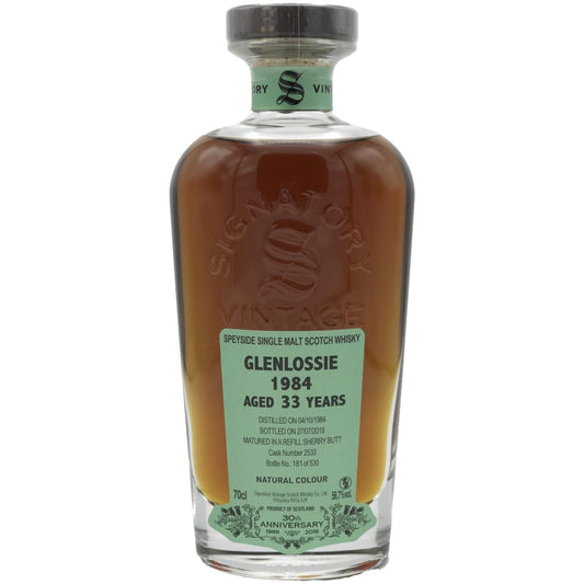 Glenlossie 33 Jahre 1984/2018 - Signatory Vintage - 30th Anniversary