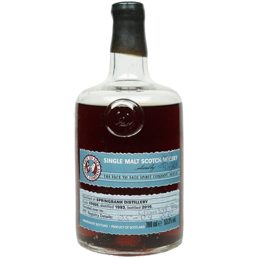 Springbank 26 Jahre 1993/2019 - Face To Face Spirit Company