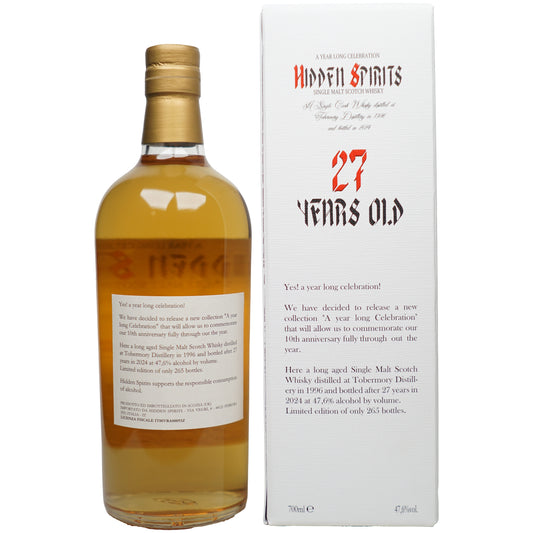 Tobermory 27 Jahre 1996/2024 - Hidden Spirits #TB9624
