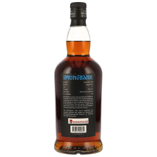 Springbank 27 Jahre 1996/2024 - Single Cask
