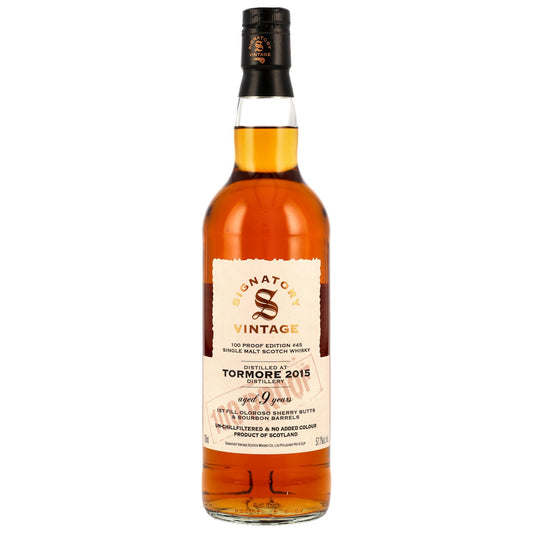 Tormore 9 Jahre 2015/2025 - Signatory Vintage - 100 Proof #45