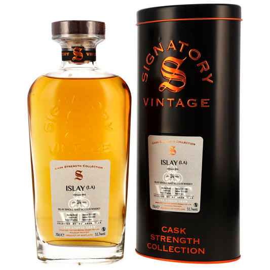 Islay (LA) 34 Jahre 1990/2025 - Signatory Vintage - Wu Dram Clan #4343