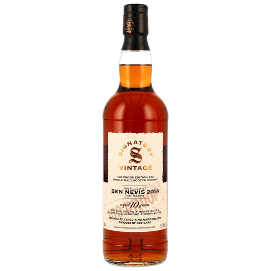 Ben Nevis 10 Jahre 2014/2025 - Signatory Vintage - 100 Proof #63
