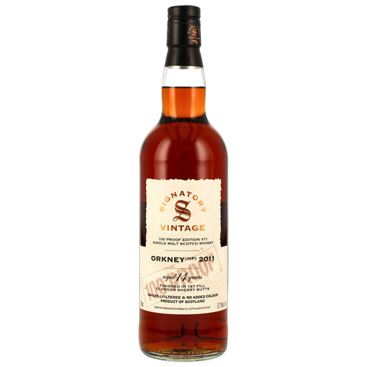 Orkney (HP) 14 Jahre 2011/2026 - Signatory Vintage - 100 Proof #71