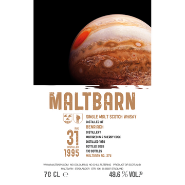 Benriach 31 Jahre 1995/2026 - Maltbarn - Planets