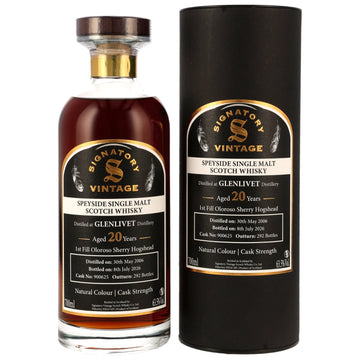 Glenlivet 20 Jahre 2006/2026 - Signatory Vintage - Decanter Collection