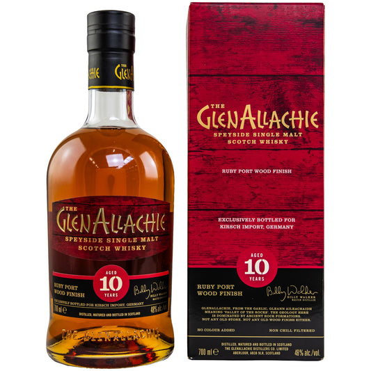 Glenallachie 10 Jahre - Ruby Port Wood Finish