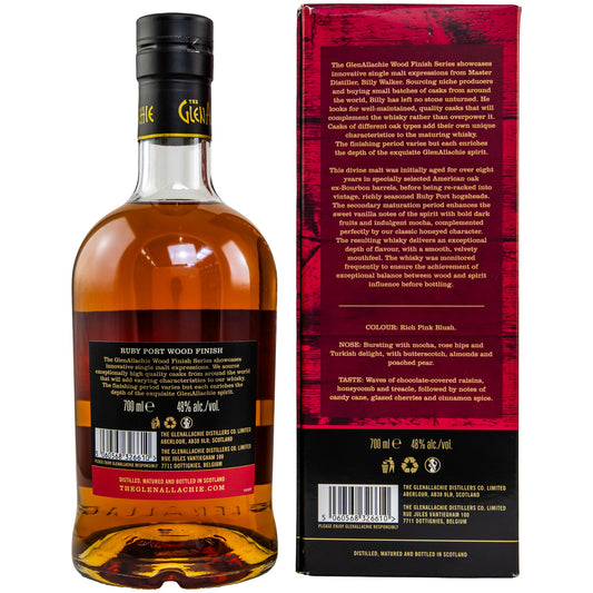Glenallachie 10 Jahre - Ruby Port Wood Finish