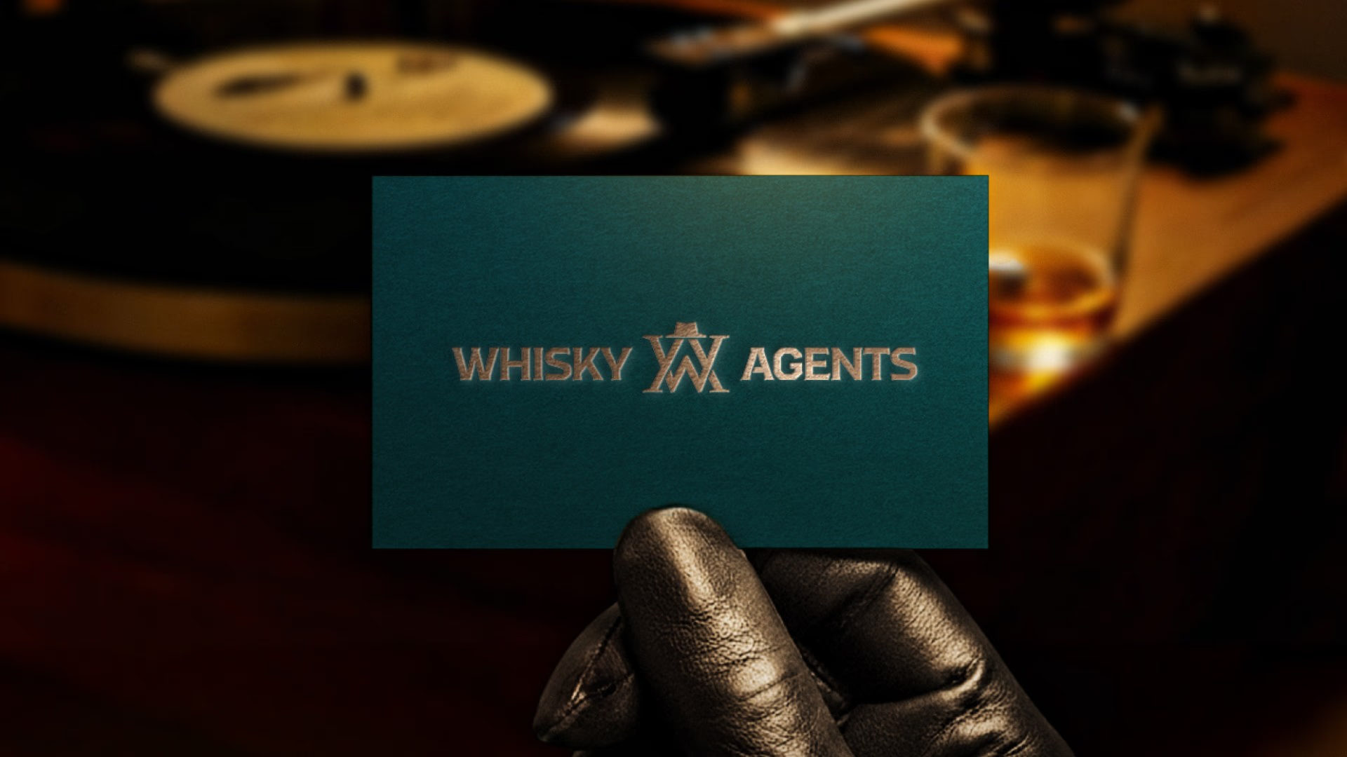 Whisky Agents Karte in einer stimmungsvollen Bar