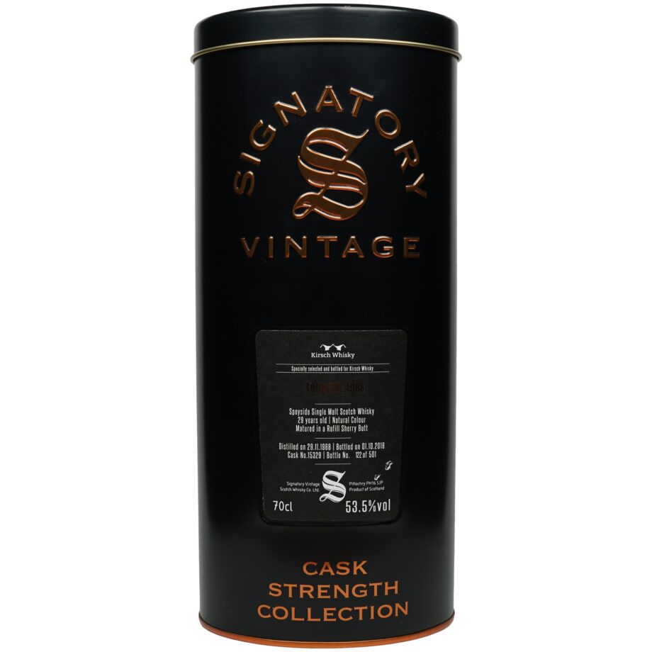 Tormore 29 Jahre 1988/2018 – Signatory Vintage – Cask Strength Collection – Single Cask #15329