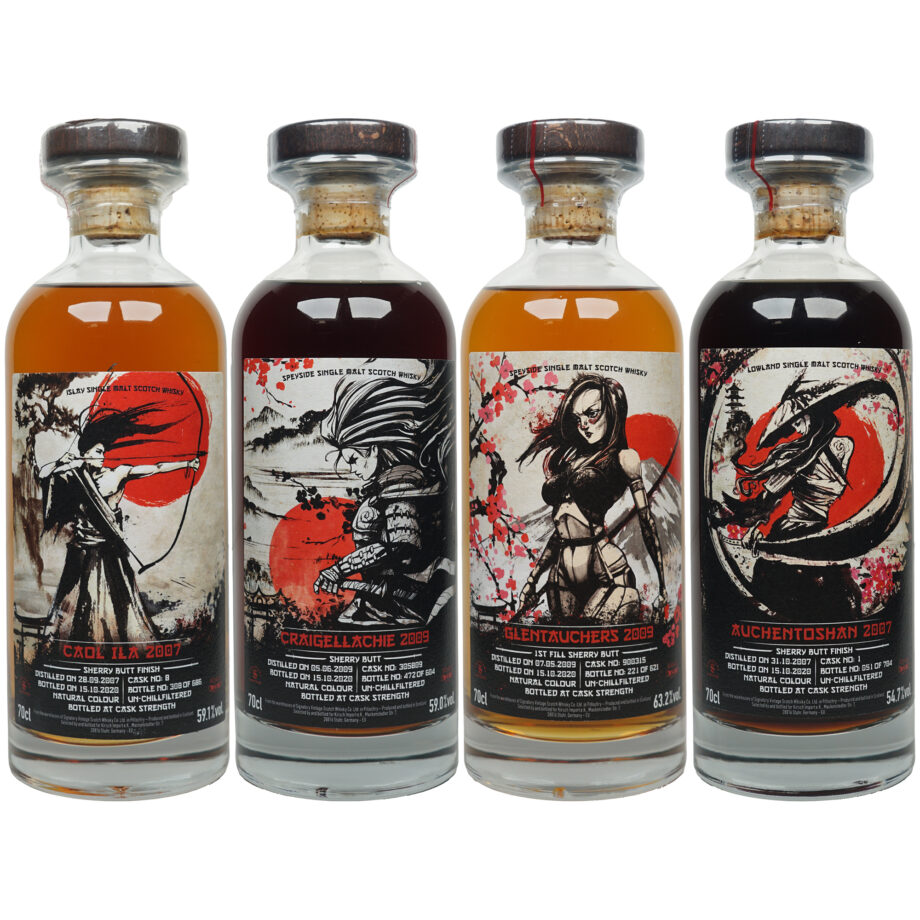 „Samurai“ Set #2 – Signatory Vintage – Kirsch Import – 4 Flaschen