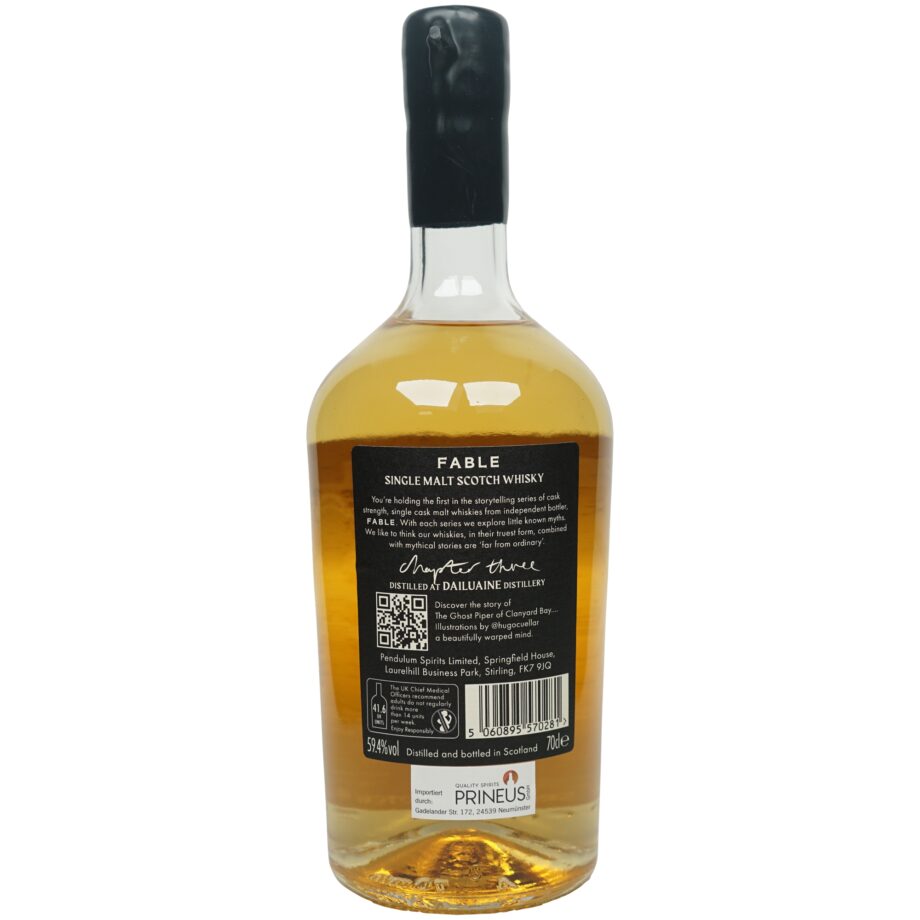 Dailuaine 11 Jahre 2010/2021 – Fable Whisky – 4th Release, Chapter Three