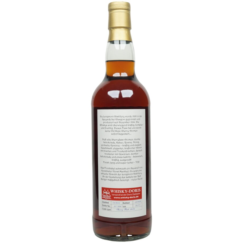 Longmorn 15 Jahre 2005/2020 – Whisky-Doris – Sherry Butt #18074