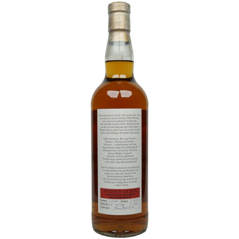 Bunnahabhain 33 Jahre 1980/2013 – Whisky-Doris – Single Cask #92